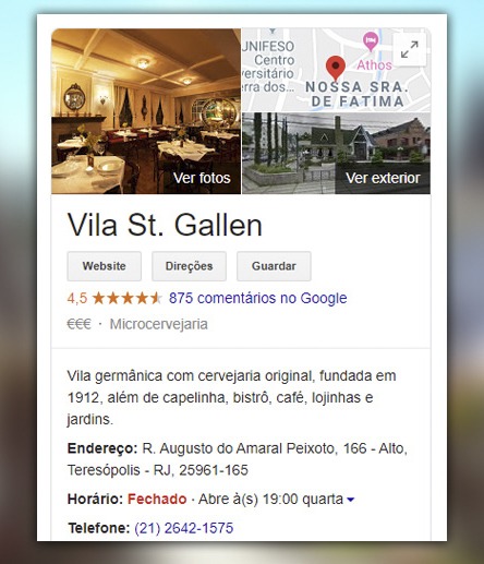 Google Meu negócio teresópolis rio de janeiro empresa adicionar padrone tour virtual rj